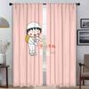 Chi-bi Marukos Window Curtain for Room 2 Panel Modern Living Room Curtains Halloween Decoration Tulle for Bedroom Shades Kitchen