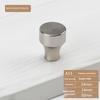 Home Decoration Silver Aluminum Single Hole Handle Modern Wardrobe Drawer Round Knob Kitchen Cabinet Furniture Small Door Handle