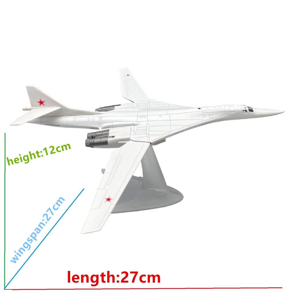 Russian Tupolev Blackjack Strategic Bomber Fighter Model at the Aviation Science Exhibition 1200 Tu-160