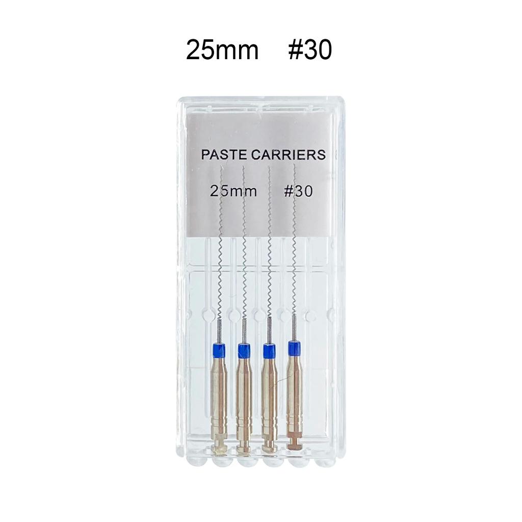 4Pcs Dental Rotary Paste Carriers Spiral Filler Lentulo Assorted Engine Filling Paste Dentistry Tool