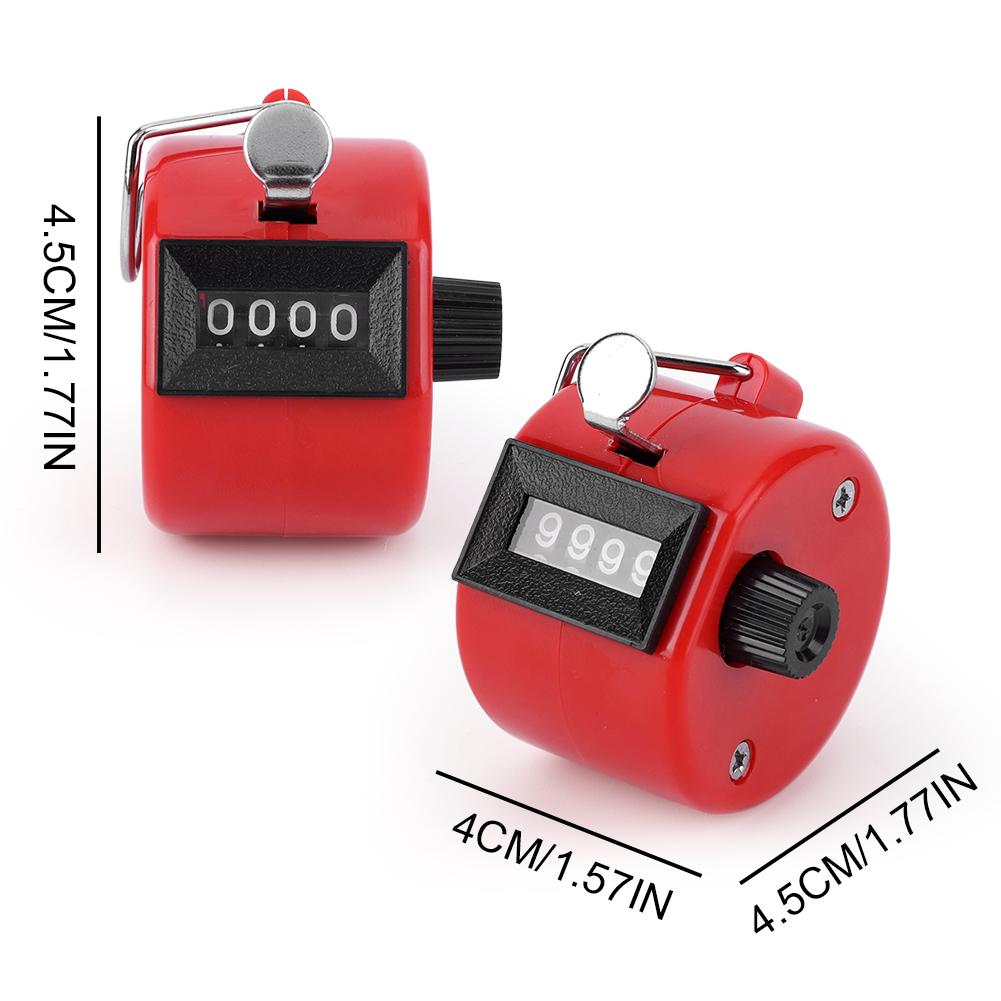 Handheld Tally Counter 4-Digit Number Count Clicker Counter Hand Mechanical Counters Clickers for Coaching