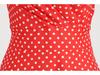 2023 Hot-Selling Barbie Pink Polka Dot Halterneck Ruched Swing Dress
