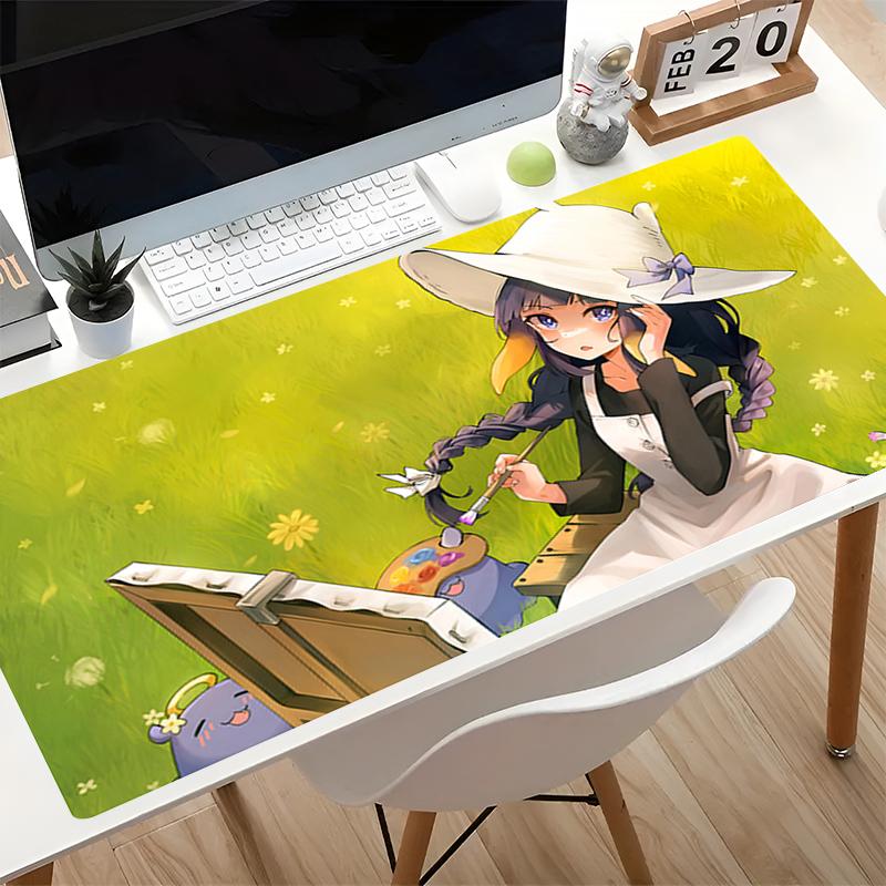 Hot Anime Mouse Pad H-hololive Ninomae Ina Nis kawaii desk mat Gaming Accessories Varmilo Keyboard Pad Gamer Computer Mousepad