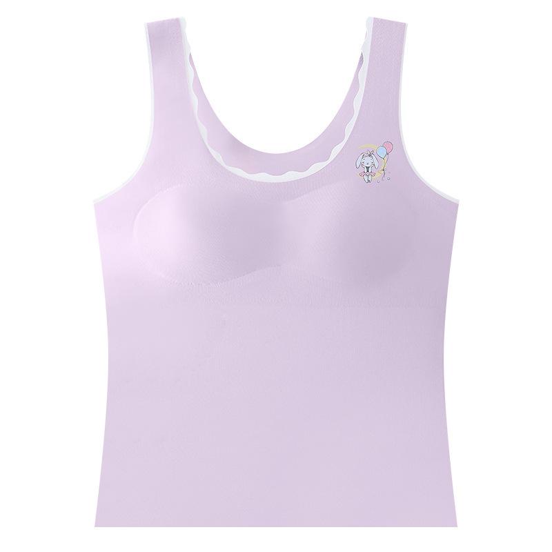 Girls Underwear Traceless Development Girls Bras Skin-friendly and Breathable Children's Underwear Vest - Years Old Girl