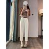 Black Harlan pants women's radish pants are thin, spring and summer thin, new high-waisted micro-nine-point dad pants