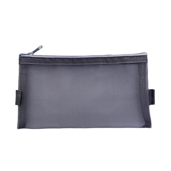 

Прозрачный сетчатый чехол для ручек, пенал, сумка для студентов, сумка для хранения канцелярских принадлежностей L чёрный