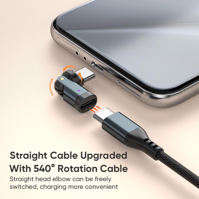 USB C Adapter PD240W Schnellladeanschlüsse 480Mbps Hochgeschwindigkeits-Datenübertragung Kompaktes Platzsparendes Design