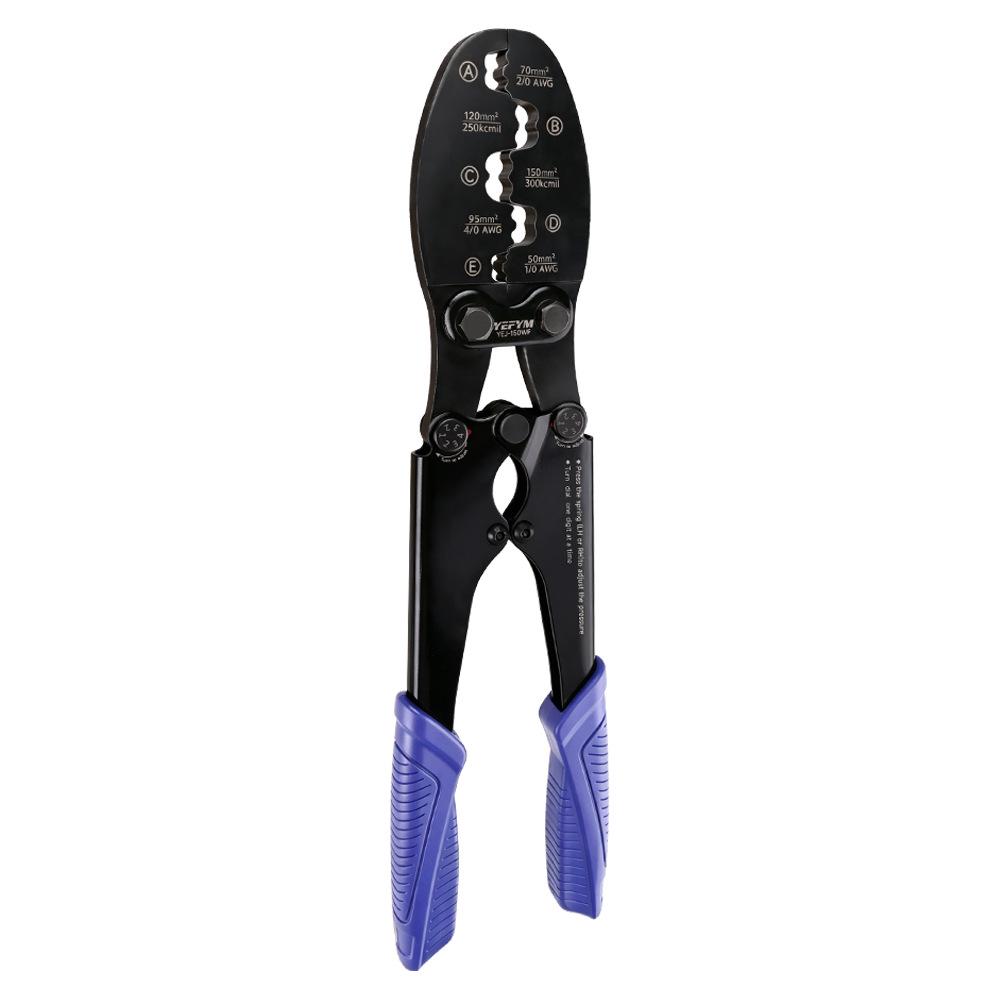 European Style Tubular Terminal Crimping Pliers - YEJ-150WF Quick Wire Connector, B Type Crimping Tool, YEFYM