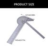 Steel Protractor with Clear Scale Easy Carry  9cm 4 Inch Protractor Easy to Carry for Students Engineers DIY Enthusiasts