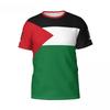 Insignă Steagul Palestinei Imprimeu 3D Tricouri Vară Gât Rotund La Modă Casual Mânecă Scurtă Tricouri Bărbați