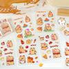 10Pcs Cute Cartoon Capibala Print Stickers Notebooks Water Bottles Suitcases Kid Stickers Decorative Roll Sticker Seal Sticker