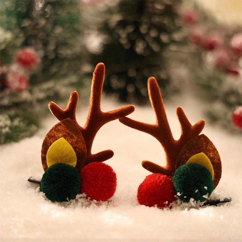 Праздничная повязка на голову: Праздничные заколки для волос  Дед Мороз и Олени