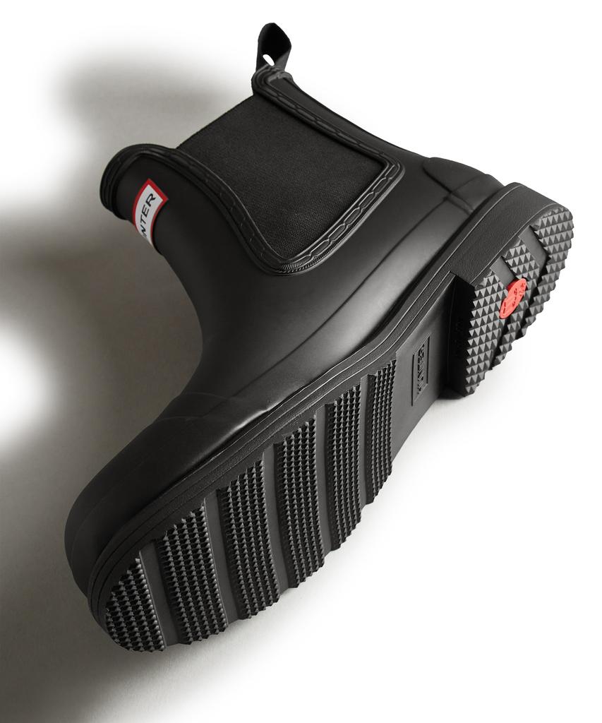 Hunter [Men] Commando Chelsea Rain Boots - Black