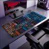 Tapis de Souris Circuit Imprimé Carte Mère Intérieure Antidérapant Épais Grand Écriture Bordure Verrouillée Bureau Étudiant Coussin Gaming MousePad