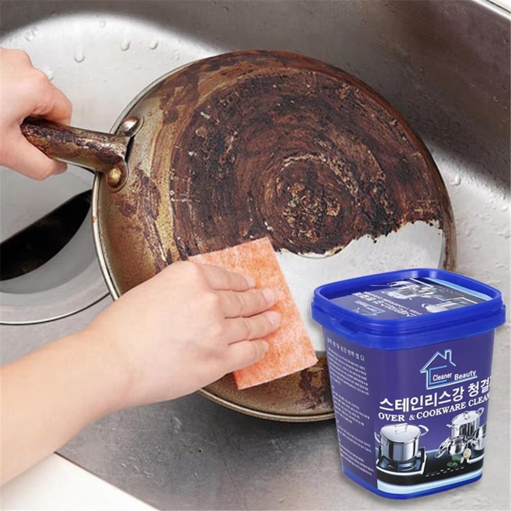 Cookware Cleaner Stainless Steel Cleaning Paste Non-Toxic Kitchen Stains Cleaner  Cookware Care
