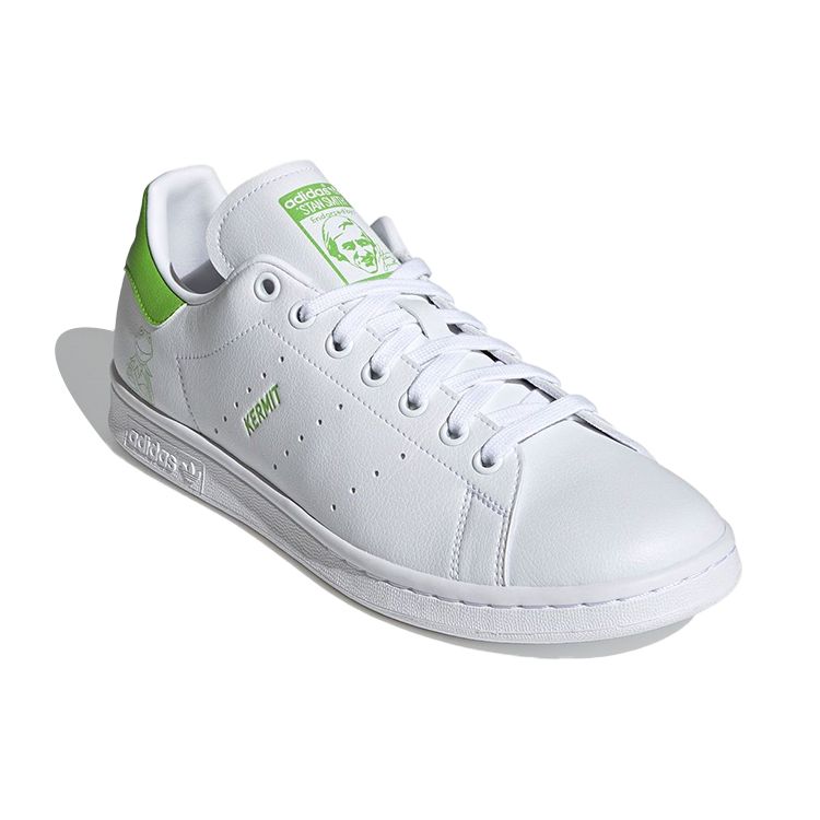 The Muppets X Adidas Stan Smith Kermit The Frog Unisex Sneakers White FX5550
