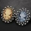 Retro Bohemian Style Palace Beauty Head Brooch Charm Women's Brooch Fashion New Party Jewelry Accessories Gift