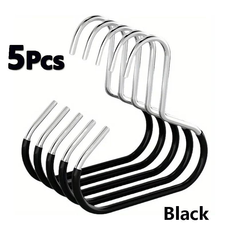 5pcs Hat Organizer for Baseball Caps Metal Hat Racks Storage Organizer Anti-Slip Hats Ties Scarves Bags Hanger Storage Hook