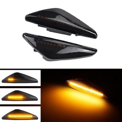 POSSBAY New 1 Pair Smoked LED Fender Side Marker Light Turn Signal For BMW X3 F25 X5 E70 X6 E71 E72