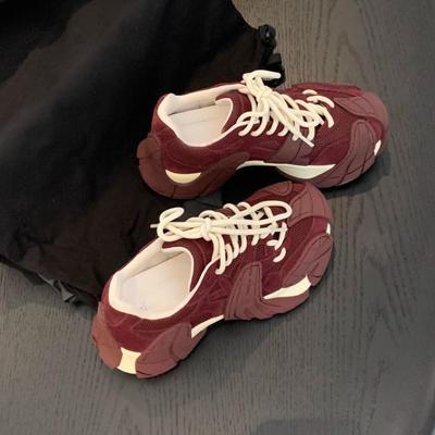 Nuevas Zapatillas Octopus Dad Otoño/Invierno con Aumento de Altura de 6 cm y Suela Gruesa para Mujer