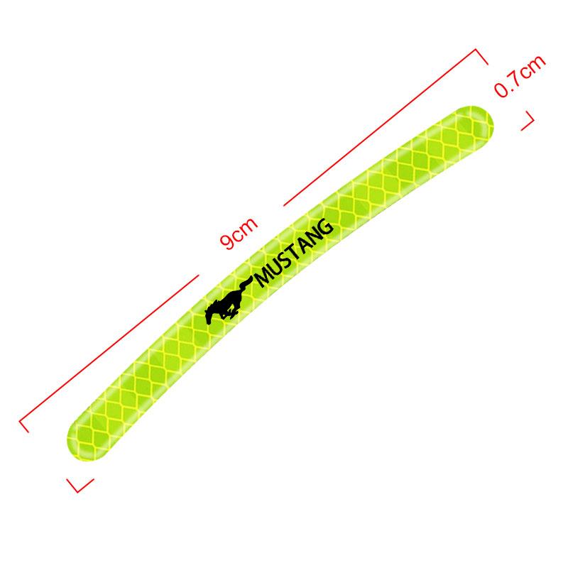 Car Wheel Hub Reflective Sticker Tire Rim Reflective Strips For Ford Mustang F10 Zapatillas Miniatura Gt Shelby 2005 2015 Mujer 2012 Kuga