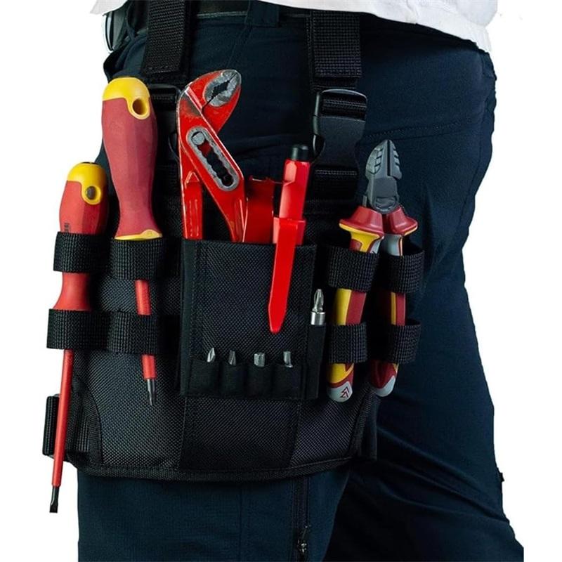 Holster Leg Tool Pouch with Belt Clip Waist Tool Bag Work Organizer for Electricians