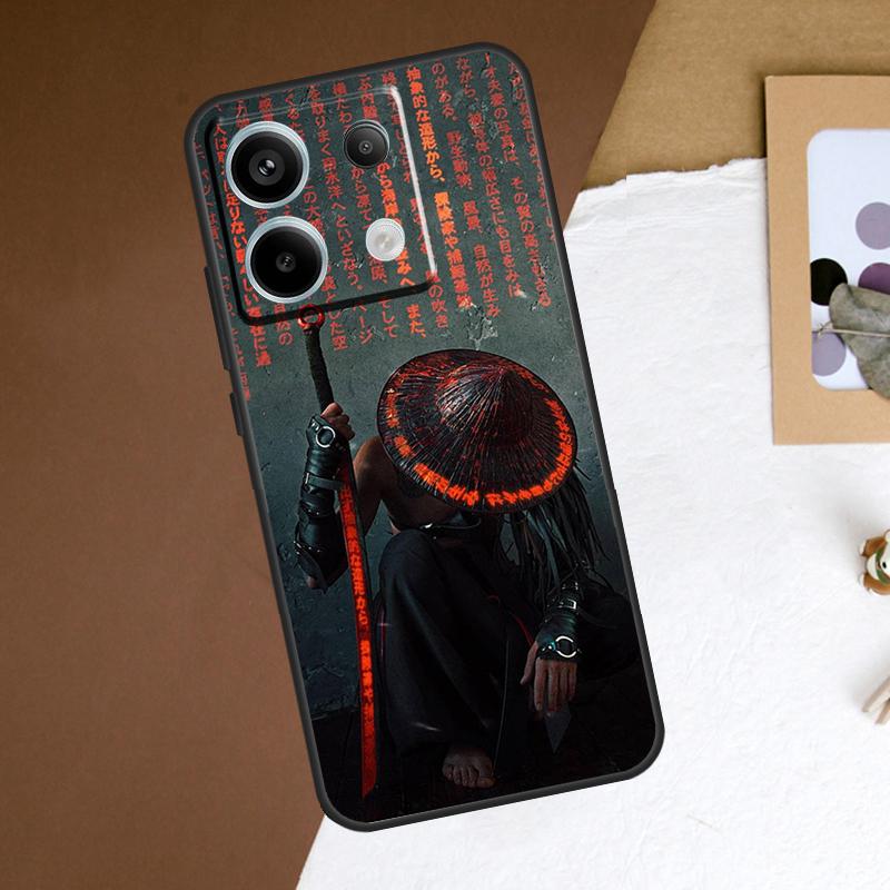 Japan Samurai Ninja Phone Case For Redmi Note 12 13 Pro Plus 9 10 11 Pro 9S 10S 11S 12S Redmi 10C 12C 13C Cover