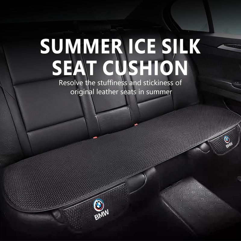 Breathable Cool Car Seat Ice Silk Cushion Auto Interior Accessories For BMW M E87 E30 E46 E28 E39 F18 F35 G03 F10 E93 F20