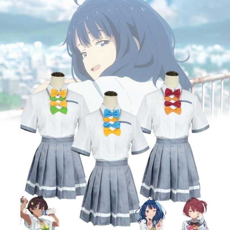 Vibrant Polyester Cosplay Costume Anime-inspired Harajuku Style For Role Play