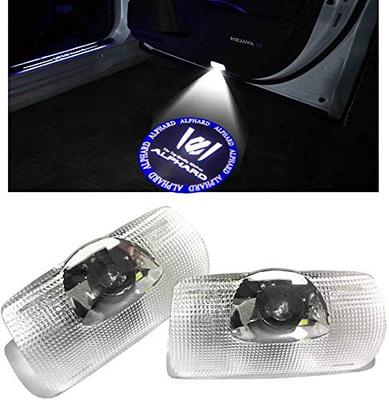 HAOHAOYUN Alphard 30 Series Logo Courtesy Lamp, 20 Series Vellfire/Alphard/50 Series Estima LED Curtain Lamp, 2 Pieces
