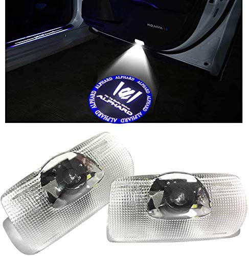 

HAOHAOYUN Alphard 30 Series Logo Courtesy Lamp, 20 Series Vellfire/Alphard/50 Series Estima LED Curtain Lamp, 2 Pieces
