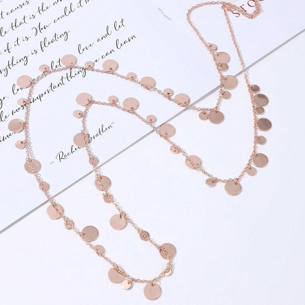 Pendentif long fleur géométrique creuse couleur émail, pendentif collier polyvalent en forme de cœur pour femme à sens élevé