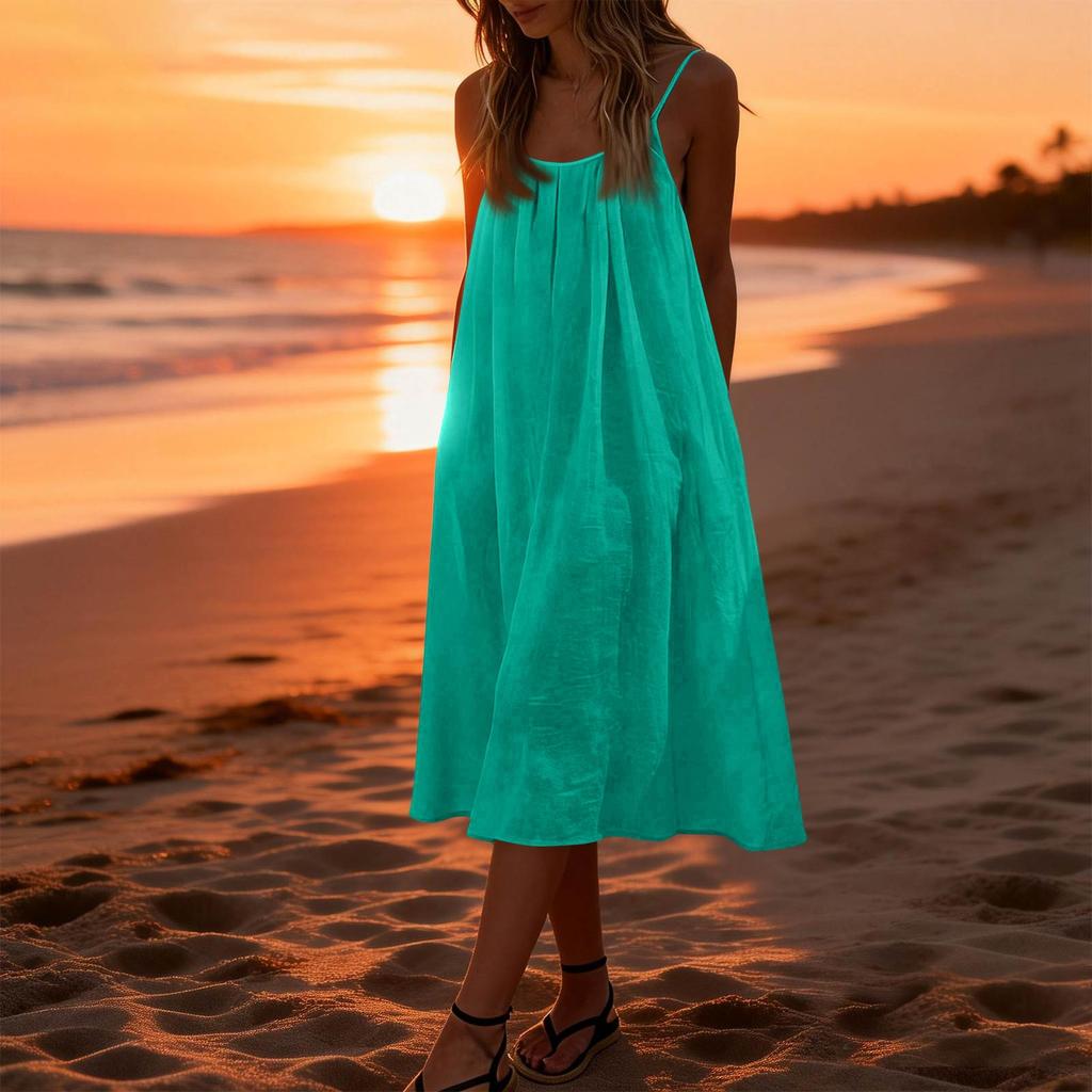 Women's Backless Strapless Dresses, Backless Loungewear Dress, Sleeveless, House Dress, Long Dress With Back Bow