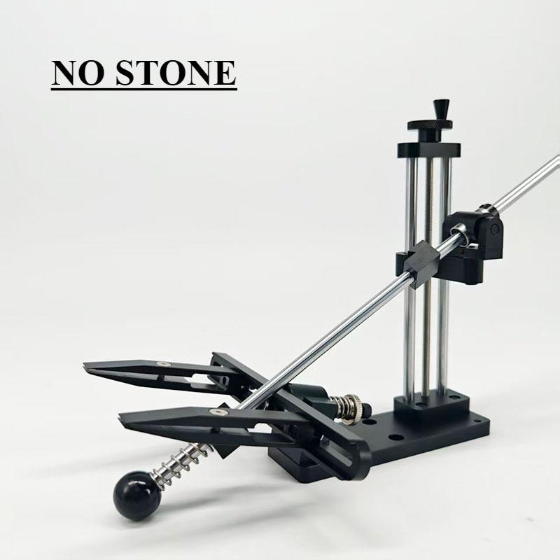 

Black Aluminium Alloy Fixed Knife Sharpener Professional Woodwork Grinding System Rotation Adjustment Angle Sharpening Stone As Shown