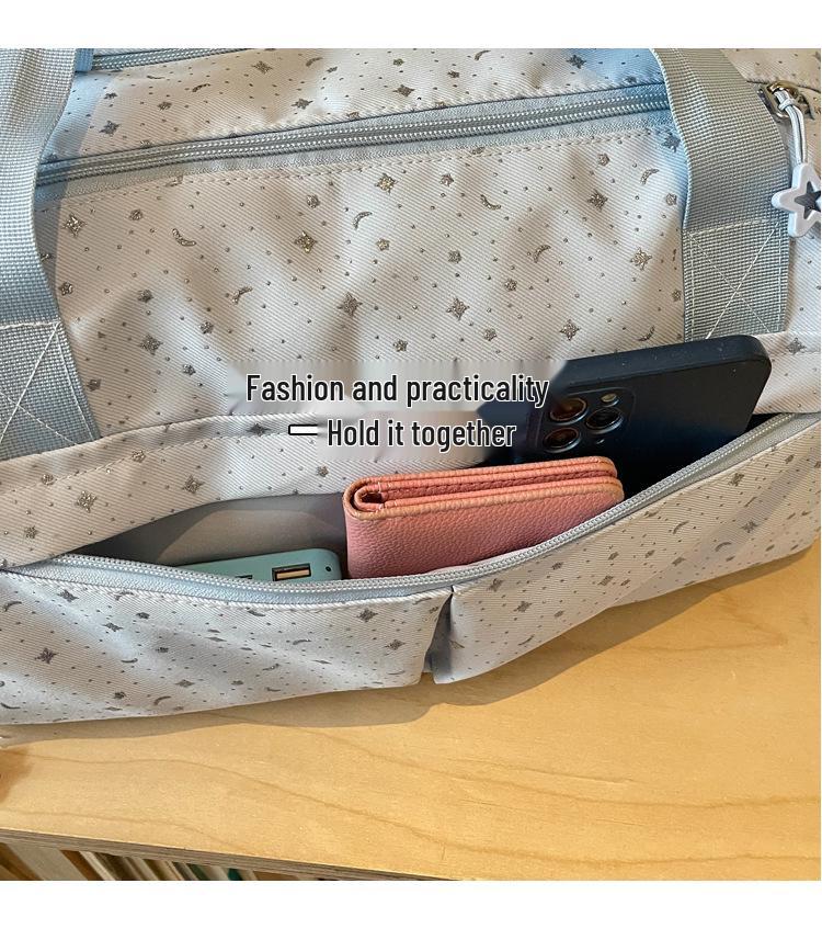 Star Travel Large Capacity Lightweight Business Trip Bag with Wet/Dry Separation for Sports and Yoga.