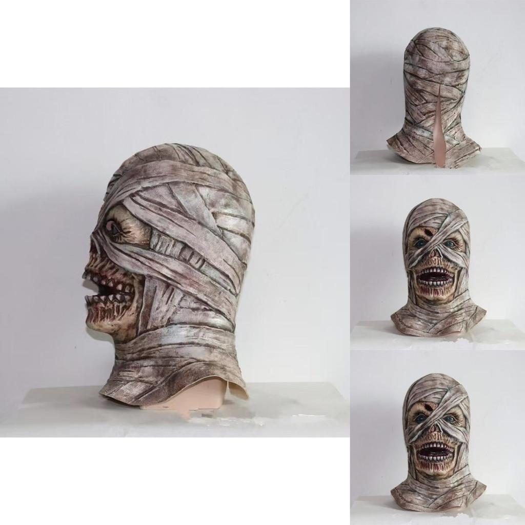 Latex Mummy Mask For Halloween With Diy Spooky Effect For Costume And Party Use