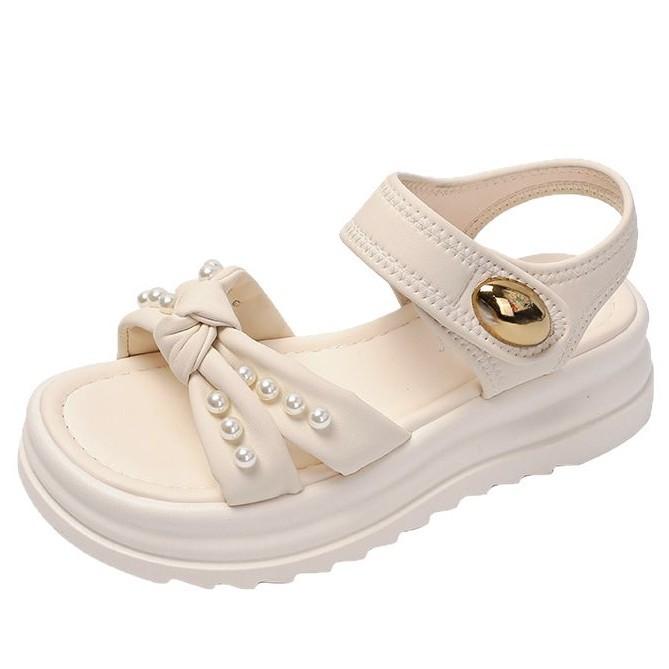 French sandals women's summer skirt soft sole not tired feet 2025 new slippers super fire beach Roman shoes