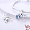 S925 Sterling Silver Luminous Colorful Fireflies Charms Fit  Bracelet Bead DIY Jewelry For Women Gift Hot Sale