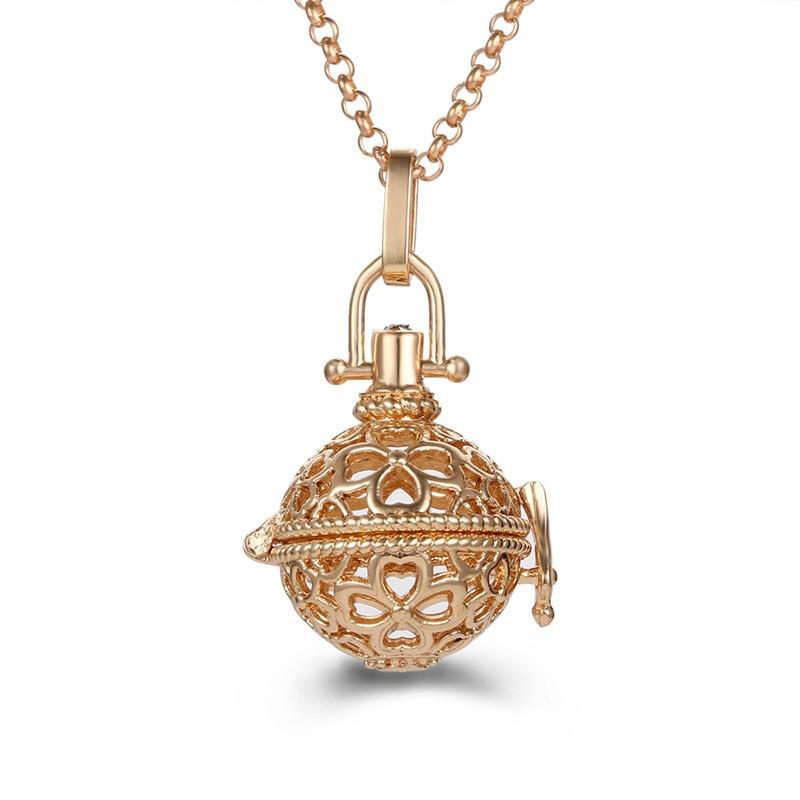 Aromatherapie Engelenvleugels Kleurrijk Zirkoon Kooi Medaillon Ketting Gloeiende Warme Bal Vrouw Mode Cadeau Diffuser Hanger Sieraden