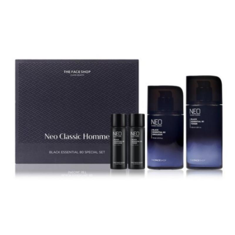 THE FACE SHOP Neo Classic Homme Black Essential 80 Special Set
