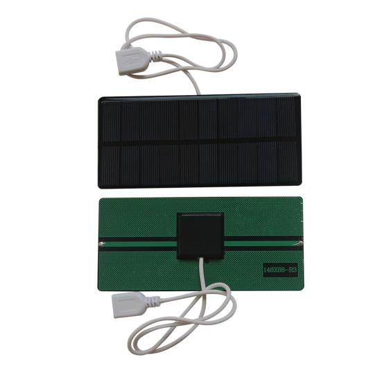 Solar Panel USB High Conversion Rate Phone Charger Compact Lightweight Universal 1.8W 5V