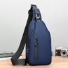 New Outdoor Large-capacity Messenger Bag Fashionable and Simple Men's Breast Bag Student Trend Versatile Shoulder Bag