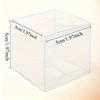 50/100pcs Transparent Plastic Gift Boxes Clear PVC Folding Box for Wedding Parties Bulk Gift Candy Chocolate Packaging Box Decor