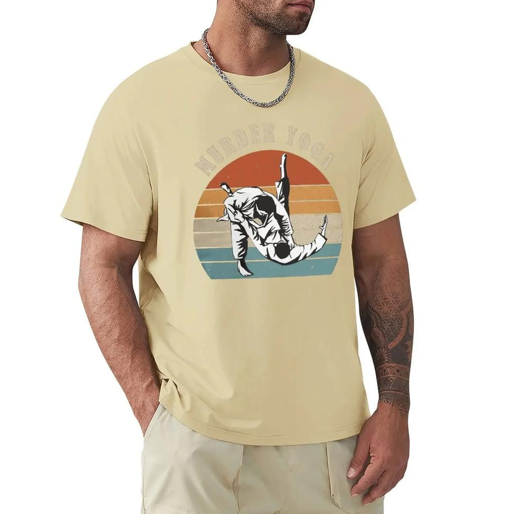 Murder Yoga Vintage Jiu Jitsu T Shirt Martial Arts Brazilian Cotton Clothing Humor Short Sleeve Tees Arrival T-Shirts