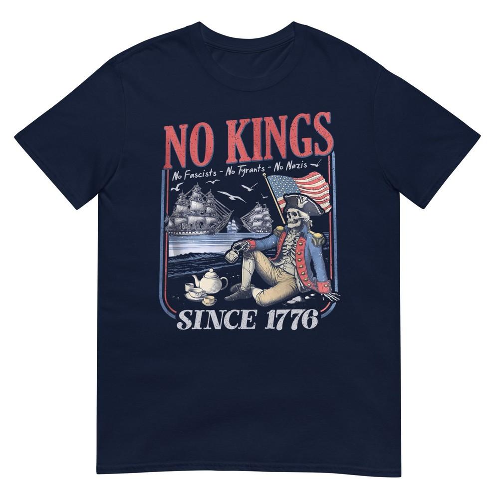 Retro No Kings No Fascists No Tyrants No Nazis Since 1776 TShirt S