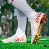 High Football Shoes Electroplated Bottom Spikes Men's and Women's Artificial Grass Outdoor Training Competition Shoes