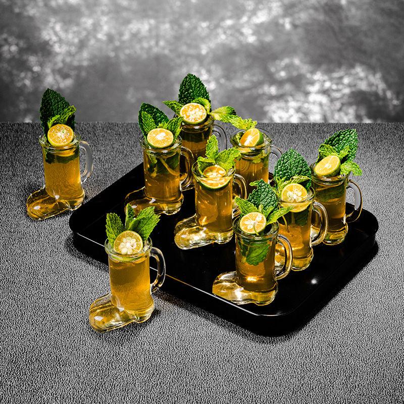 Creative Mini Boot-Shaped Shot Glass with Handle – Novelty Cocktail & Wine Cup