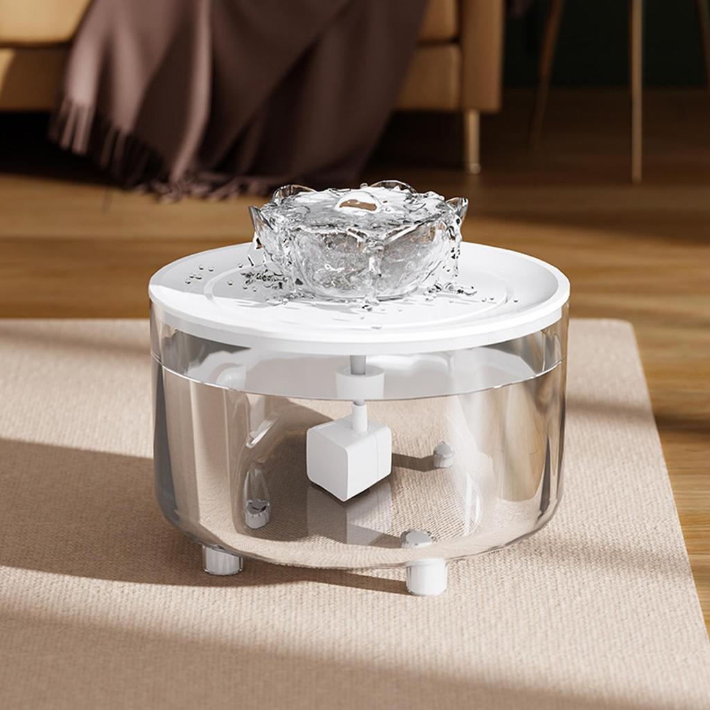 Cat Fountain Electric USB Plug-In Anti-Slip Automatic Cat Water Dispenser For Small Medium Large Breeds Bedroom Balcony Garage