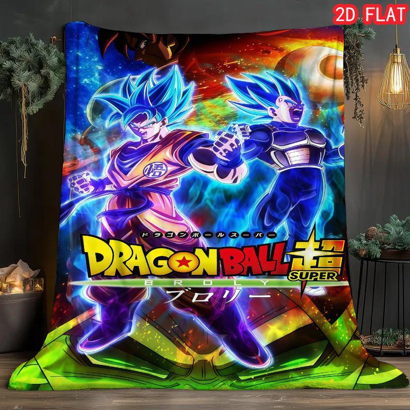 Dragon Ball Leisure Blanket Soft Warm Flannel Blanket for Reading Lounge Sofa Relaxing Time THW
