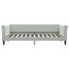 VidaXL Lit de repos gris clair 90x200 cm velours 354244